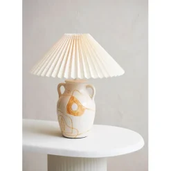 Lampe en céramique terracotta h40cm - Greeka