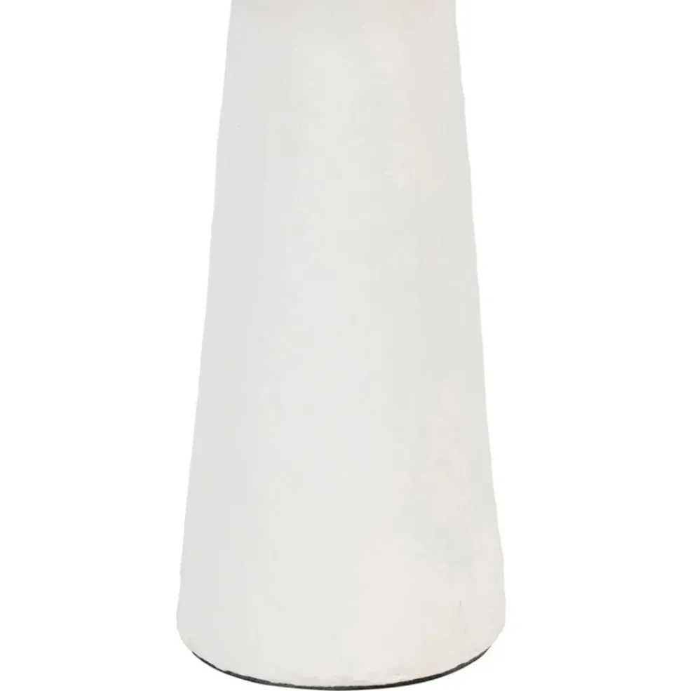 Lampe en fer blanc et jute h57cm - Quintao