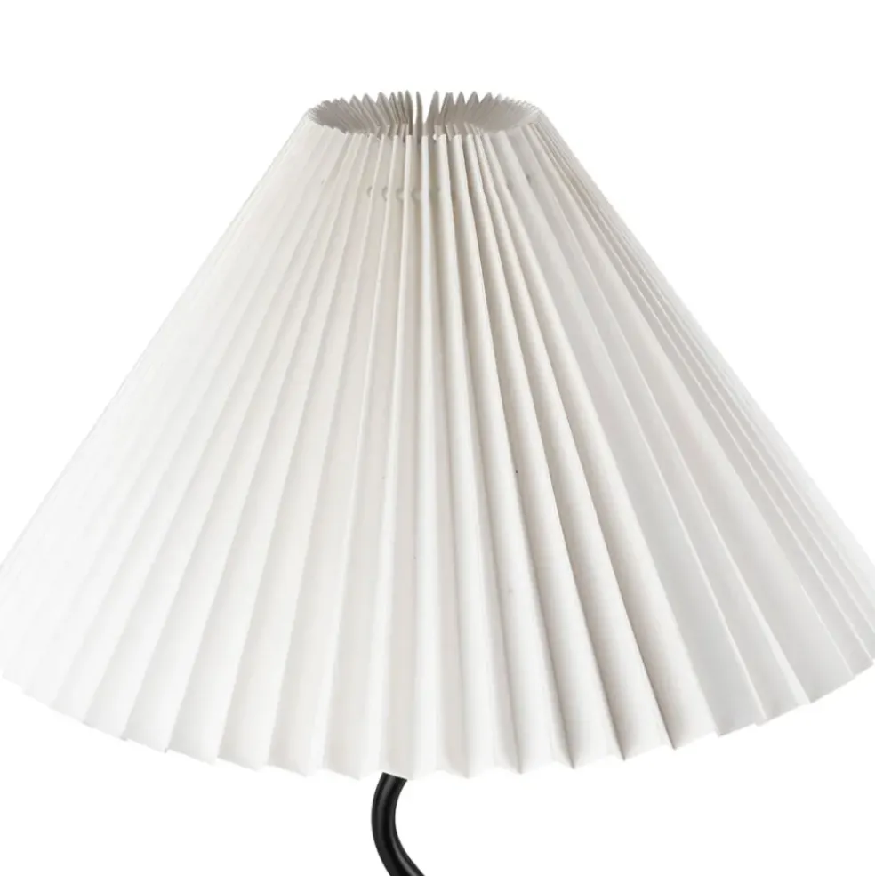 Lampe en fer noir et blanc h50cm - Funky