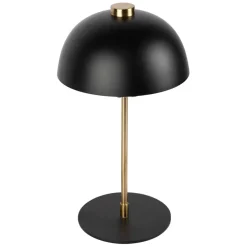 Lampe en fer noir et doré h42cm - Ardecor