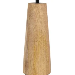 Lampe en manguier et coton naturel h47.5cm - Eterra