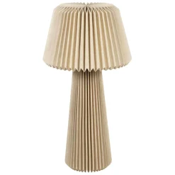 Lampe en papier et lin naturel h94cm - Fontelo