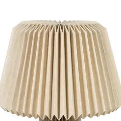 Lampe en papier et lin naturel h94cm - Fontelo