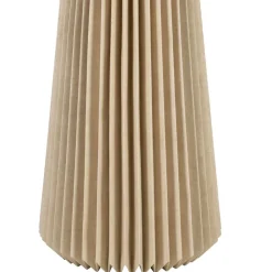 Lampe en papier et lin naturel h94cm - Fontelo
