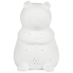 Lampe en porcelaine blanc h20.5cm - Ours