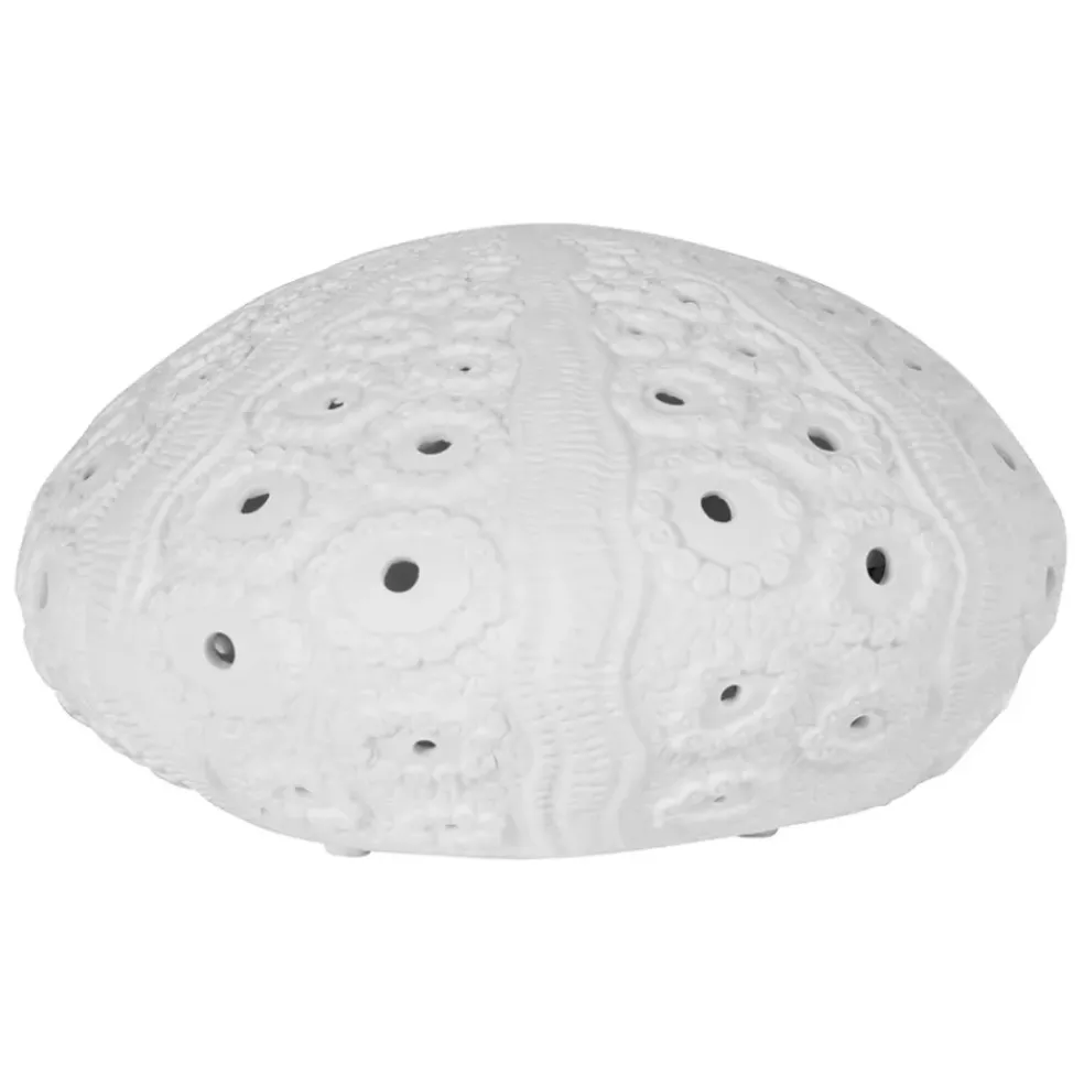 Lampe en porcelaine blanc h12cm - Galet