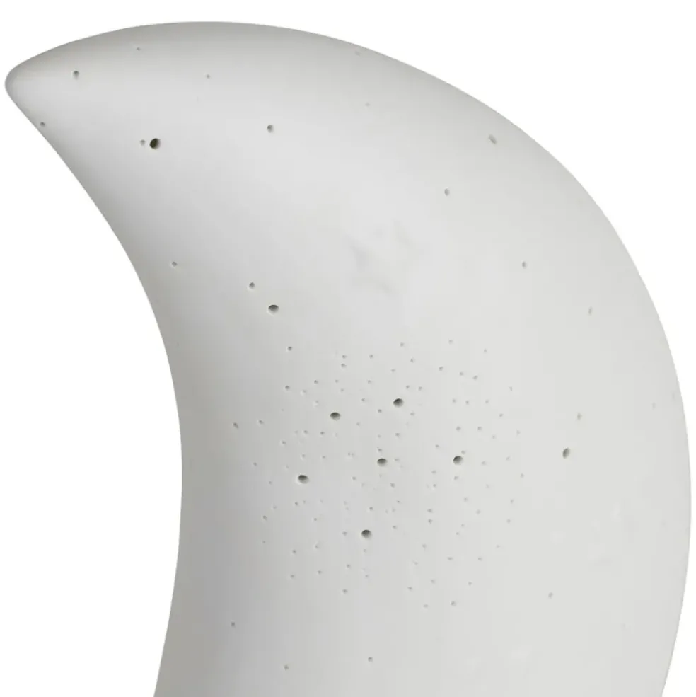 Lampe en porcelaine blanc h26cm - Luna