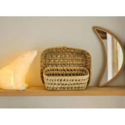 Lampe en porcelaine blanc h18.5cm - Ours Polaire