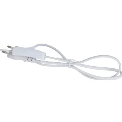 Lampe en porcelaine et lin blanc h59cm - Phebe