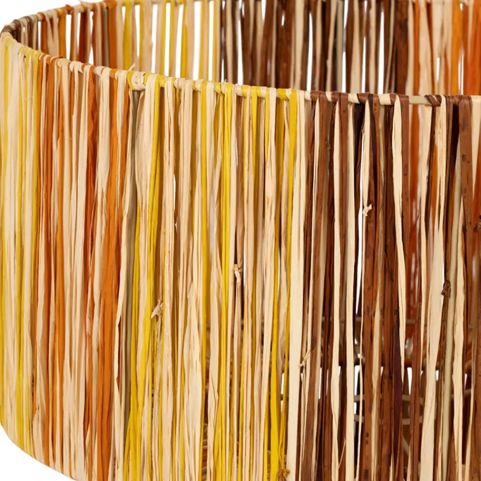 Lampe en raphia multicolore H40cm non électrifiée - Seguia