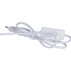 Lampe en terre cuite blanc mate et naturel h32cm - Nira