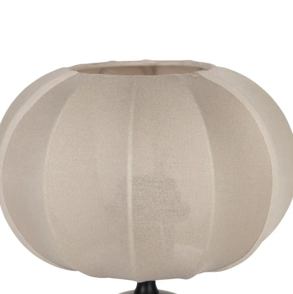 Lampe en terre cuite noir et beige h29cm - Klosen