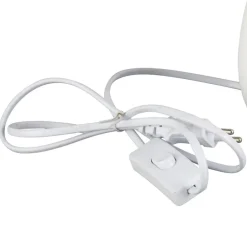 Lampe en terrecuite blanc h33cm - Funny