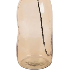 Lampe en verre et jute ambre h60cm - Heliac