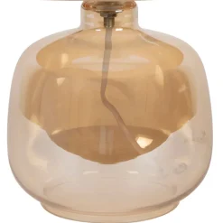 Lampe en verre et papier fumé h36cm - Celeste