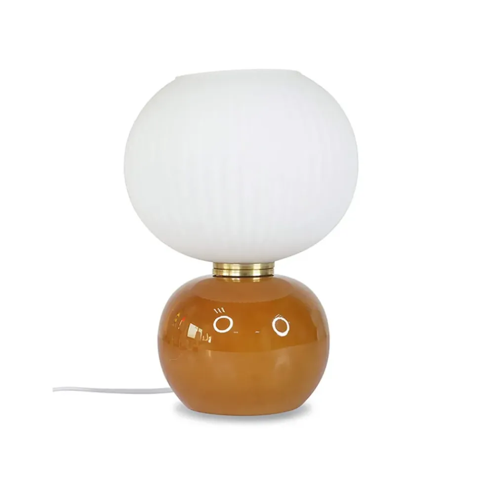 Lampe en verre marron h28cm - Adonis