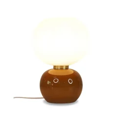 Lampe en verre marron h28cm - Adonis