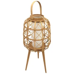 Lampe lanterne sur pied naturelle H87cm - Element
