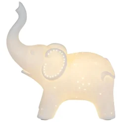 Lampe led elephant blanc