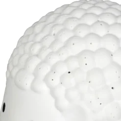 Lampe led hérisson en porcelaine blanc h12cm - Hérisson