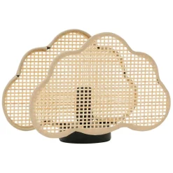 Lampe nuage en bambou et fer h16.5cm - Songes