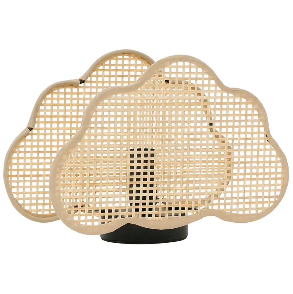 Lampe nuage en bambou et fer h16.5cm - Songes