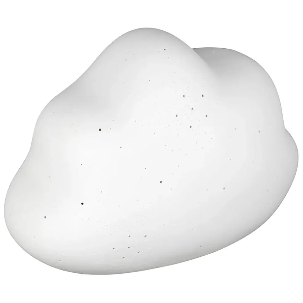 Lampe nuage en porcelaine blanc h17cm - Beezz