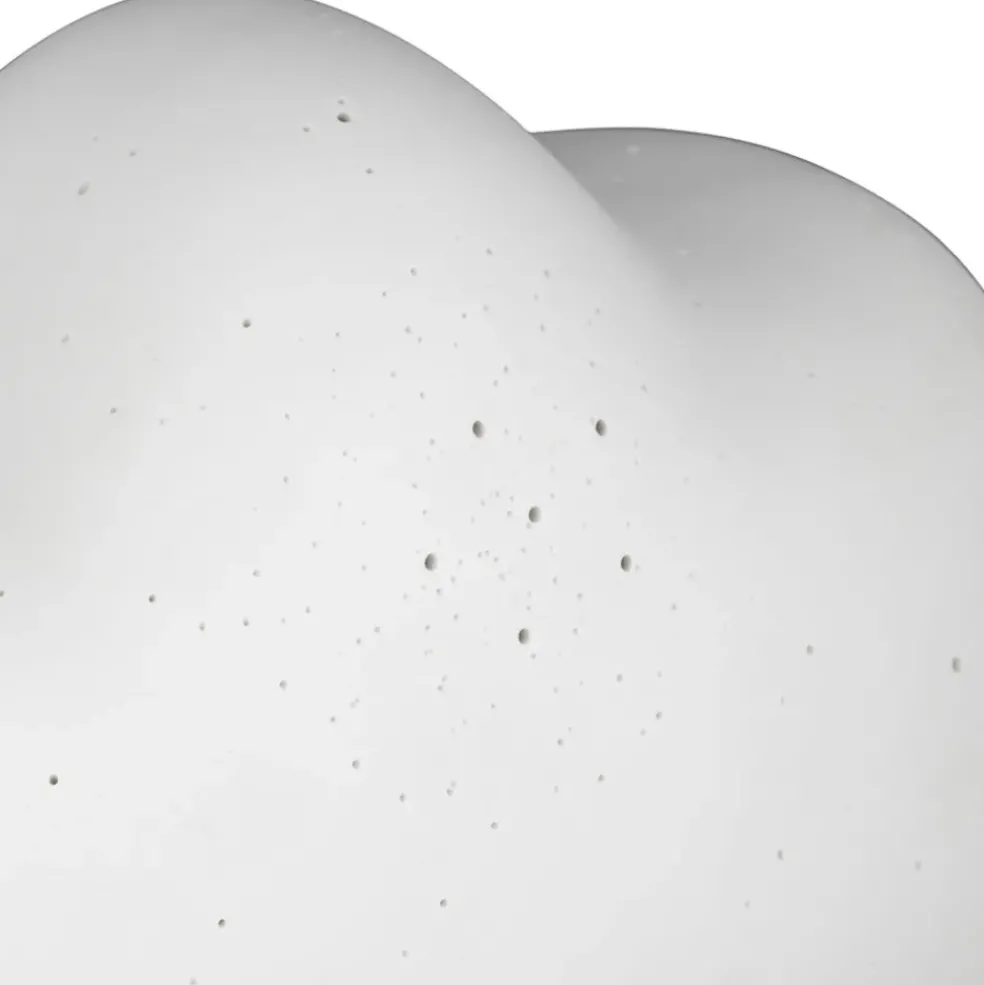 Lampe nuage en porcelaine blanc h17cm - Beezz