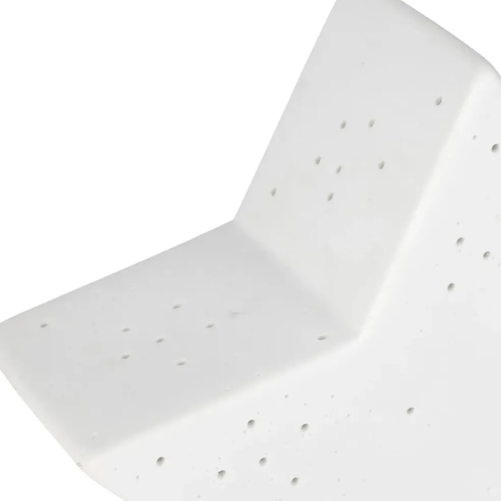 Lampe étoile en porcelaine blanc h15cm - Beezz