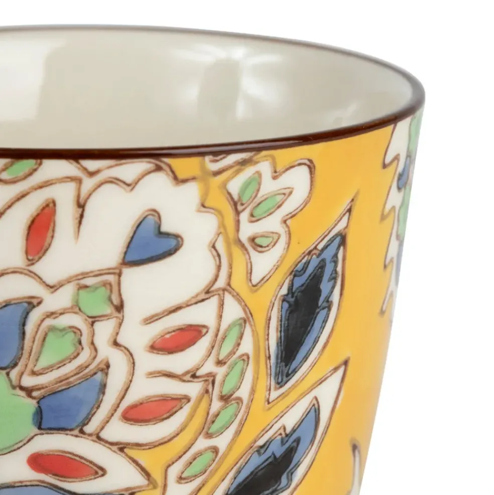 Lot de 4 coupes en grès multicolore - orchila