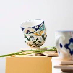 Lot de 4 bols en grès multicolore 30cm - Azulejo