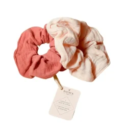 Lot de 2 chouchous gaze de coton
