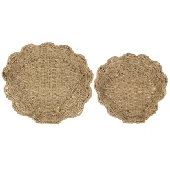 Lot de 2 corbeilles en jonc de mer naturel - Les fruits