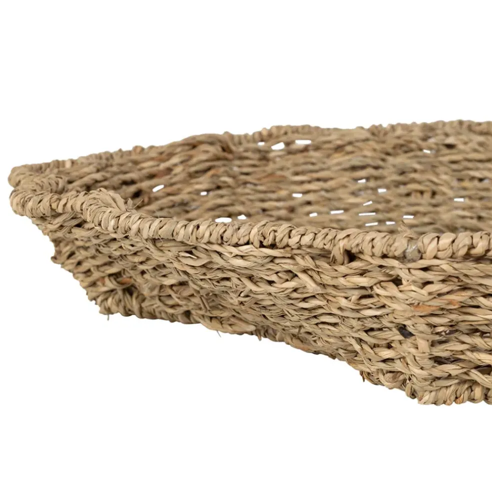 Lot de 2 corbeilles en jonc de mer naturel - Les fruits