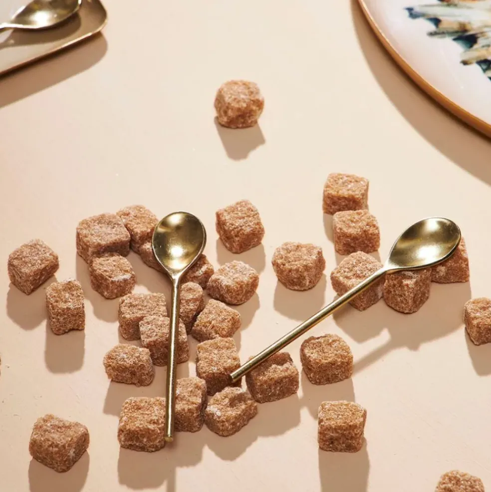 Lot de 4 cuillères à café en inox doré - Gourmet