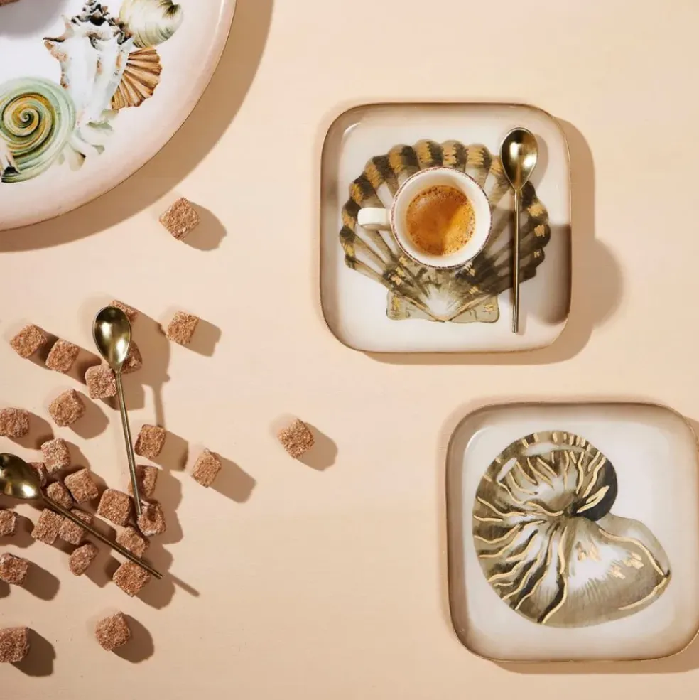 Lot de 4 cuillères à café en inox doré - Gourmet