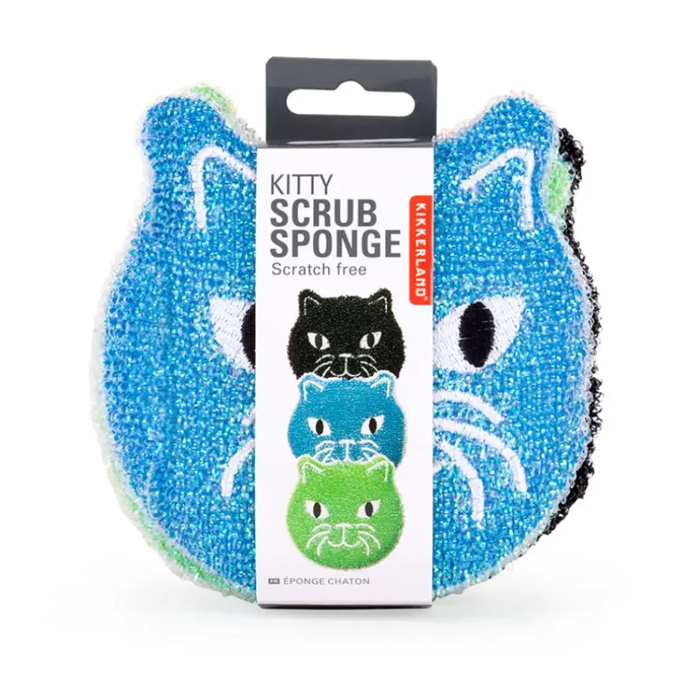 Lot de 3 eponges chat