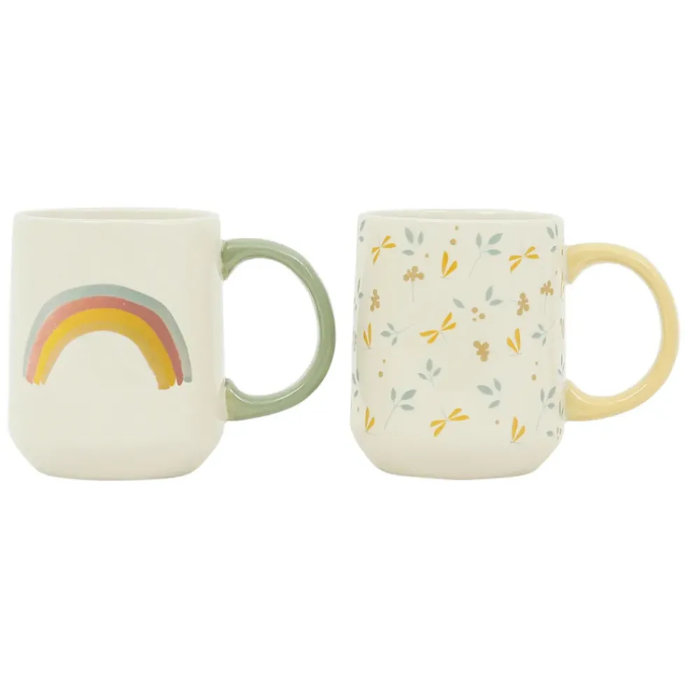 Lot de 2 mugs en grès multicolore - sweat dream