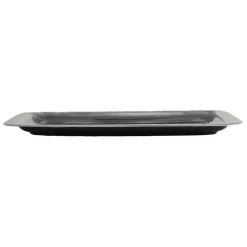 Lot de 2 plateaux en fer anthracite - Arabise