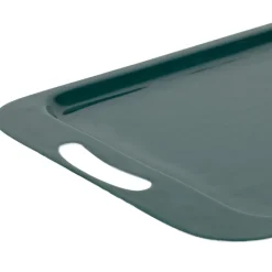 Lot de 2 plateaux en fer émeraude et moutarde - Pop'S