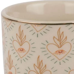 Lot de 4 tasses en céramique multicolore 10cl - Tulum
