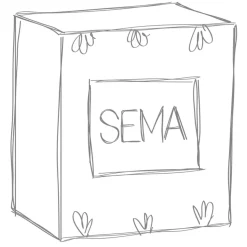 Lot de 4 tasses en grès nude 10cl - Klosen