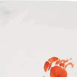 Lot de 2 torchons en coton blanc 50x70cm - Crustacé