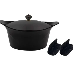 L'incroyable Cocotte graphite d24cm avec poignée couronne