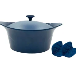 L'incroyable Cocotte myrtille d24cm avec poignée en métal