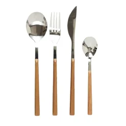 Menagere effet bois 16 pieces