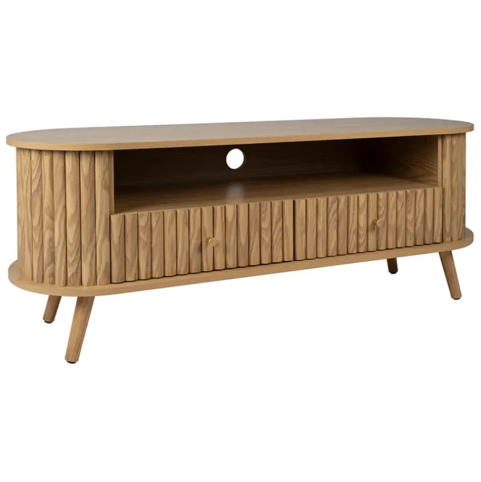 Meuble TV en bois L130cm - Saori