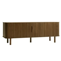 Meuble tv en placage chêne foncé L160cm - Cavo
