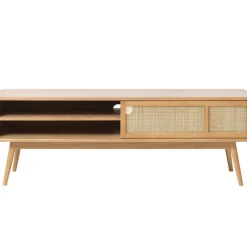Meuble TV en plaquage chêne nature l150cm - barrali