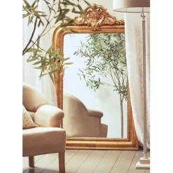 Miroir baroque doré en bois - Féerie
